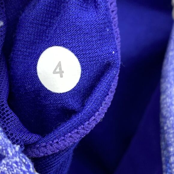 Lululemon Power Rose‎ Tank Top 4 Purple Heather Built In Y Bra Activewear Womens - Picture 8 of 10